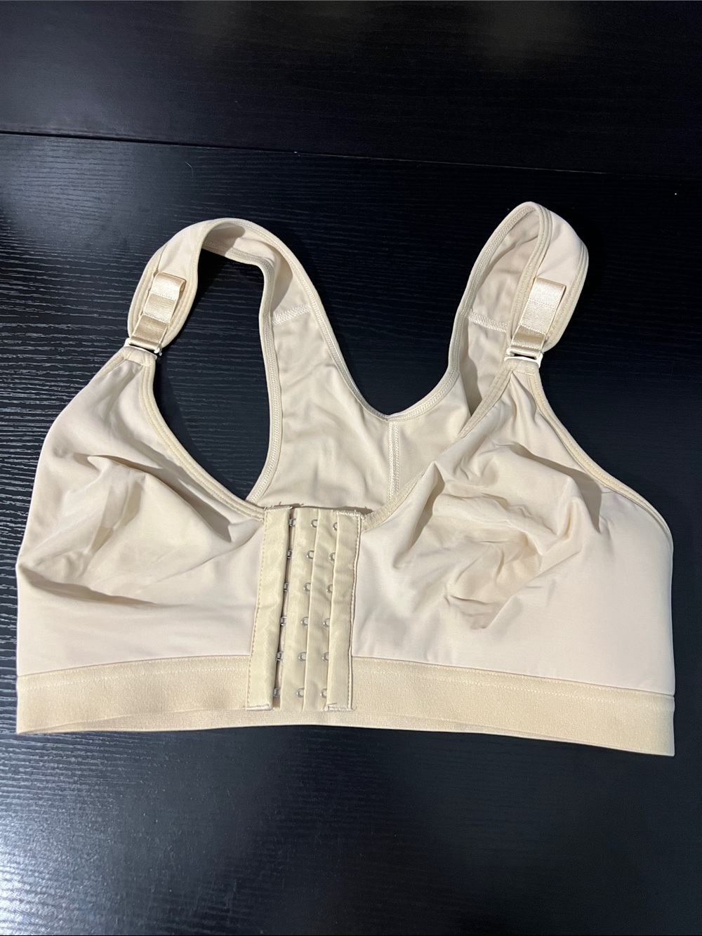Front-Closure Nude Comfort Bra with Wide Support Straps Surgery Recovery